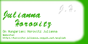 julianna horovitz business card